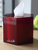 Boîte acrylique de tissu
