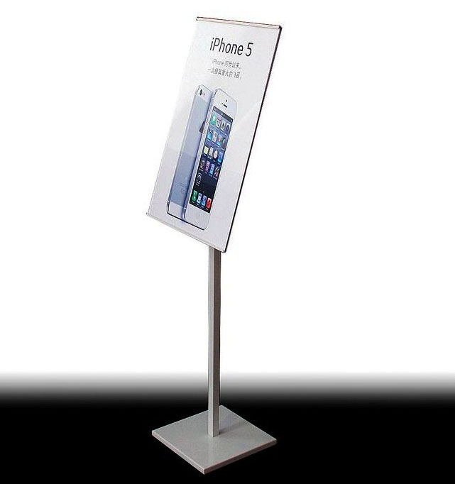 Floor Standing Sign Holders Pop Display Stand Pedestal Floor Stands
