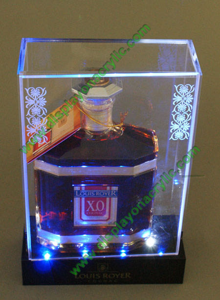 LED Wine Bottle Acrylic Display Case LED Wine Bottle Acrylic Display Case